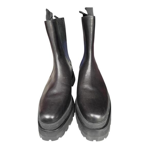 Loeffler Randall Toni Platform Chelsea Boot Black Leather NWOT NEW Women size 10 - Picture 3 of 7